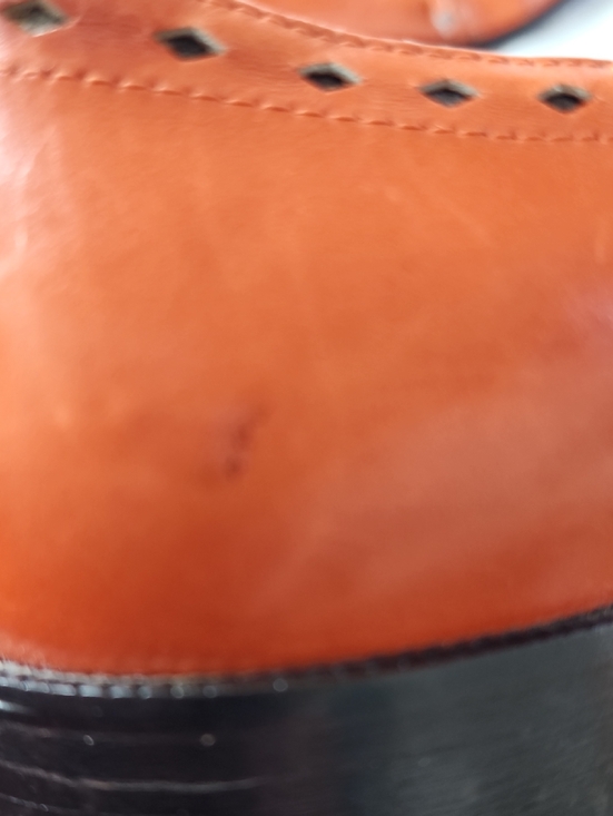 Giancarlo Sarti Men\'s Orange Leather/Suede Dress Shoes Size 10.5 Preowned main image 7
